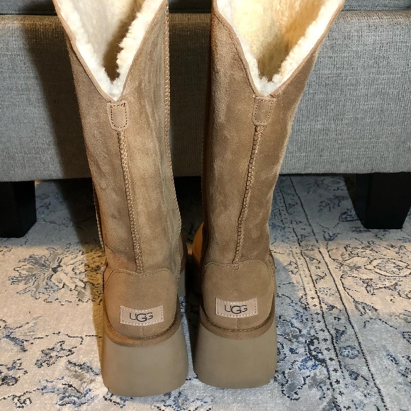 UGG Classic New Heights Genuine Shearling Cuffable Boot - Picture 10 of 12